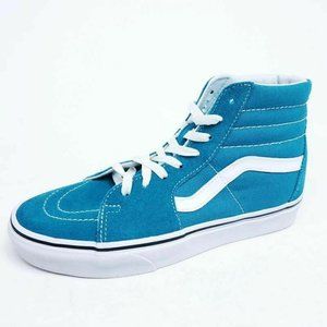 turquoise and grey vans shoes